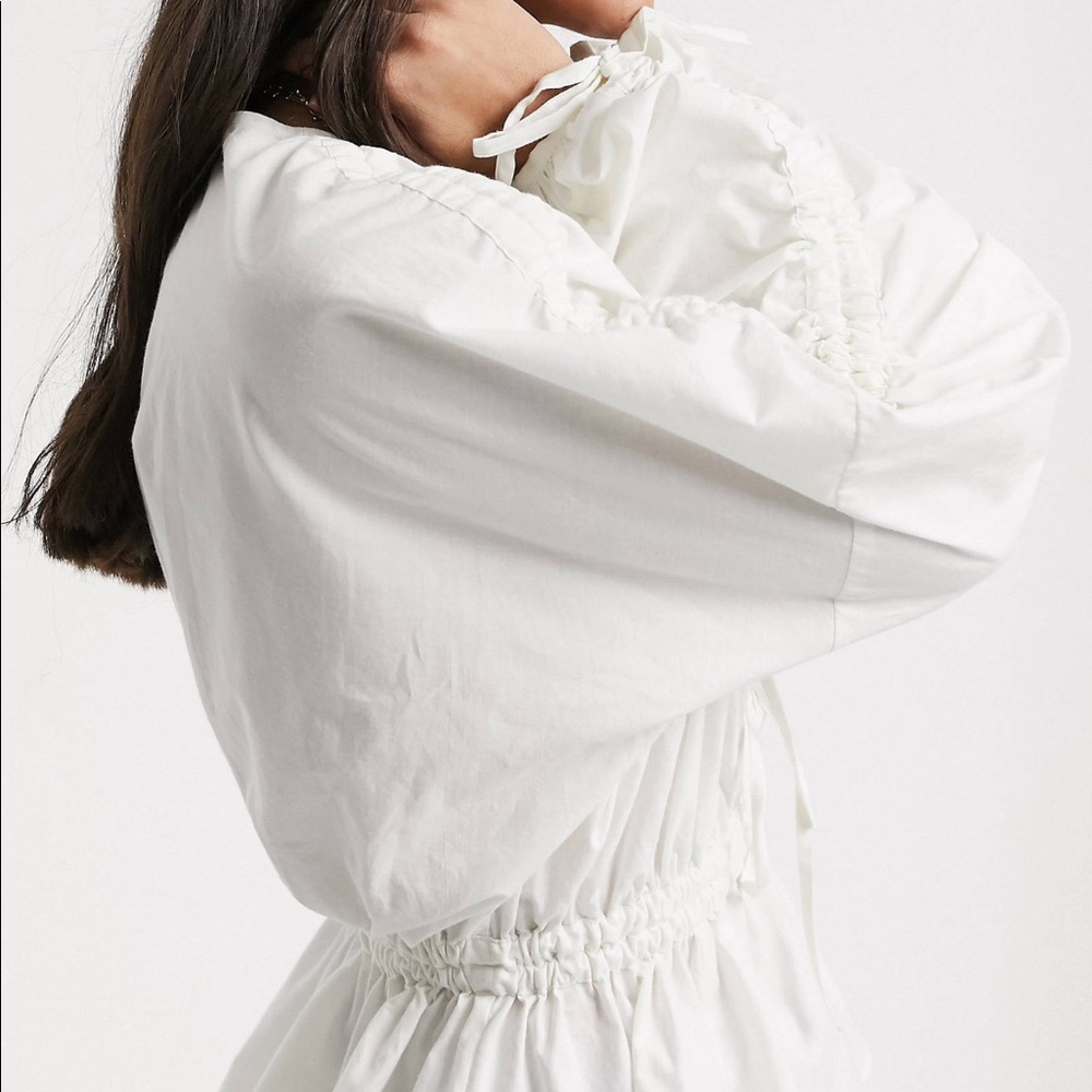 Asos Cotton Top with ruched sleeve - Picture 4 of 6